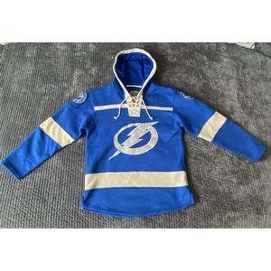 Tampa Bay Lightning Old Time Hockey - #77 Victor Hedman Hoodie Mens Sz Small